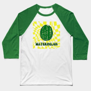 Fun watermelon Shirt Retro Graphic Tee Baseball T-Shirt